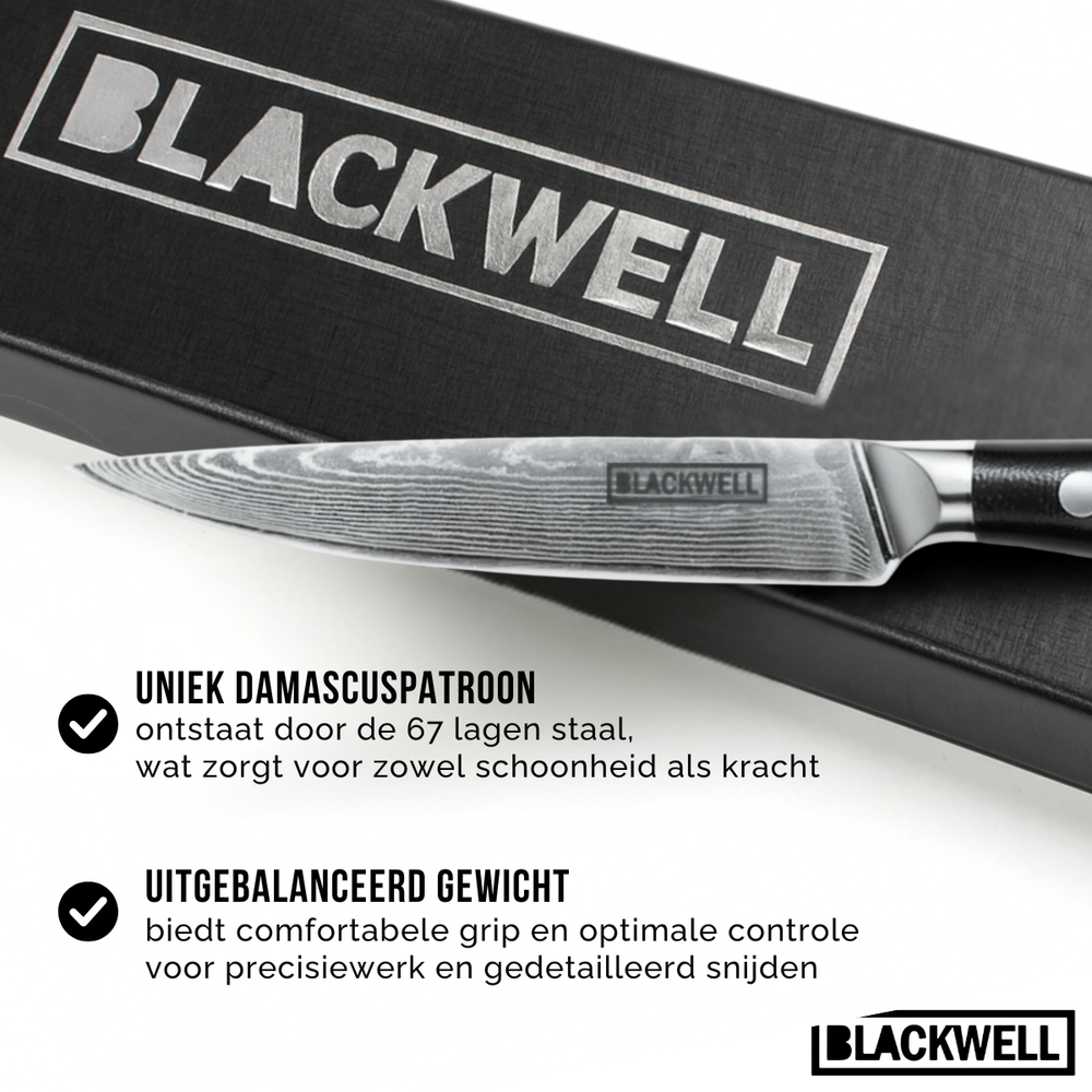 Set de couteaux Blackwell - Style japonais - Damascus - VG10 - 3 pièces