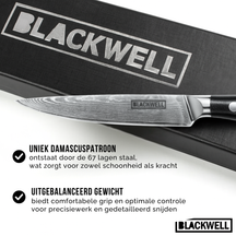 Set de couteaux Blackwell - Style japonais - Damascus - VG10 - 3 pièces