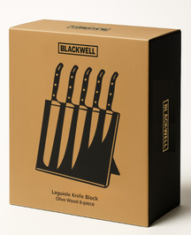 Set de couteaux Blackwell - Bois d'olivier - Laguiole - 6 pièces