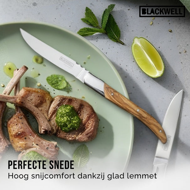 Set de couteaux Blackwell - à steak - Laguiole - 10 cm - 6 pièces