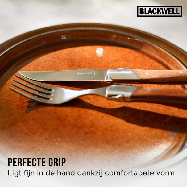 Set de fourchettes Blackwell - Fourchettes à steak - Laguiole - 22cm - 6 pièces
