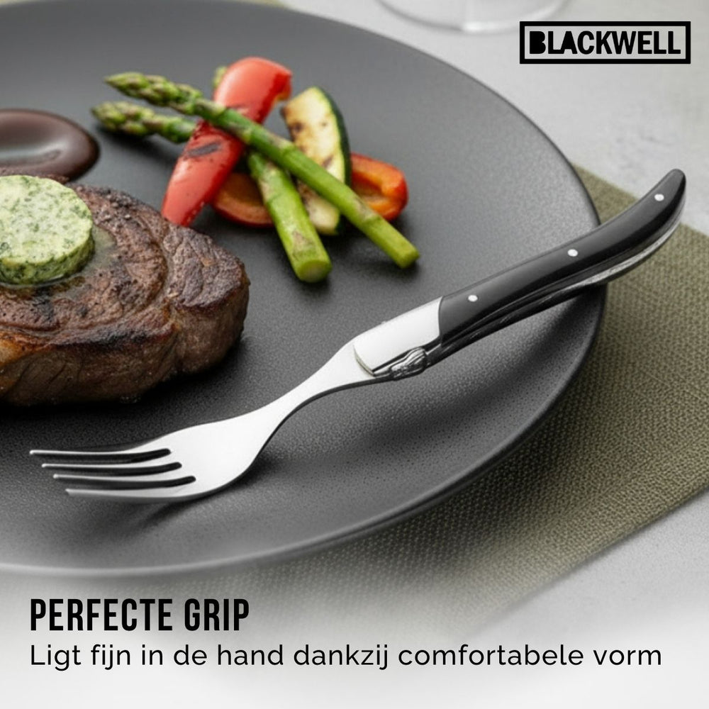 Set de couverts à steak Blackwell - Couteaux à steak - Laguiole - 12 pièces