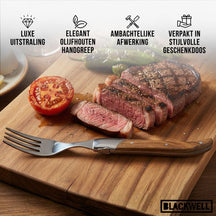 Ensemble de fourchettes a steak Blackwell - Laguiole - 22 cm - 6 pieces