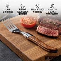 Set de fourchettes Blackwell - Fourchettes à steak - Laguiole - 22cm - 6 pièces