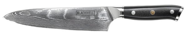 Couteau de chef Blackwell - Style japonais - Damascus - 20 cm
