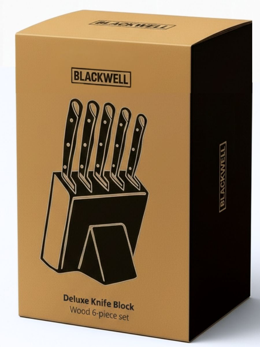 Ensemble de couteaux Blackwell - Bloc a couteaux - Deluxe - 1950 g - 6 pièces