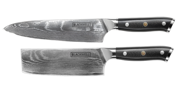 Set de couteaux Blackwell - Chef+Nakiri - VG10 - 67 couches - 2 pièces