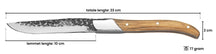 Set de couteaux à steak Blackwell - en inox - Laguiole - 23 cm - 6 pièces