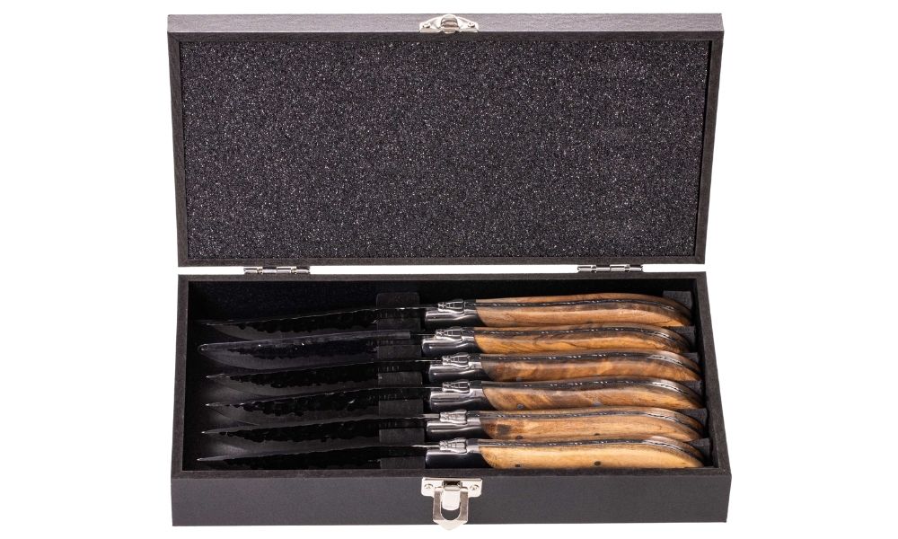 Set de couteaux à steak Blackwell - en inox - Laguiole - 23 cm - 6 pièces