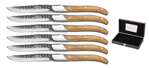 Set de couteaux à steak Blackwell - en inox - Laguiole - 23 cm - 6 pièces