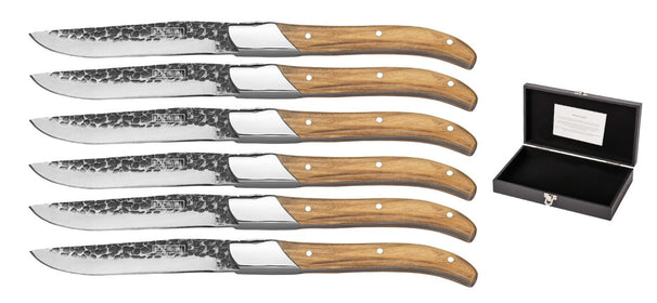 Set de couteaux à steak Blackwell - en inox - Laguiole - 23 cm - 6 pièces