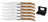Set de couteaux Blackwell - à steak - Laguiole - 10 cm - 6 pièces