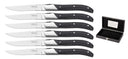 Set de couteaux a steak Blackwell - Noir - Laguiole - 10 cm - 6 pièces