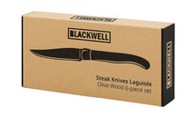 Set de couteaux Blackwell - à steak - Laguiole - 10 cm - 6 pièces