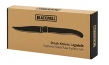 Set de couteaux a steak Blackwell - Laguiole - Lame 10 cm - 6 pieces