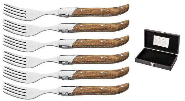 Ensemble de fourchettes a steak Blackwell - Laguiole - 22 cm - 6 pieces