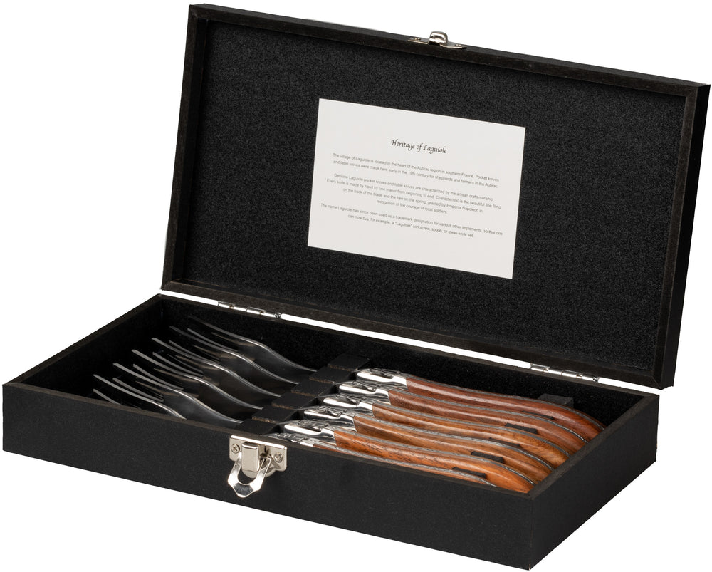 Set de couverts a steak Blackwell - Couteaux a steak - Laguiole - 12 pieces