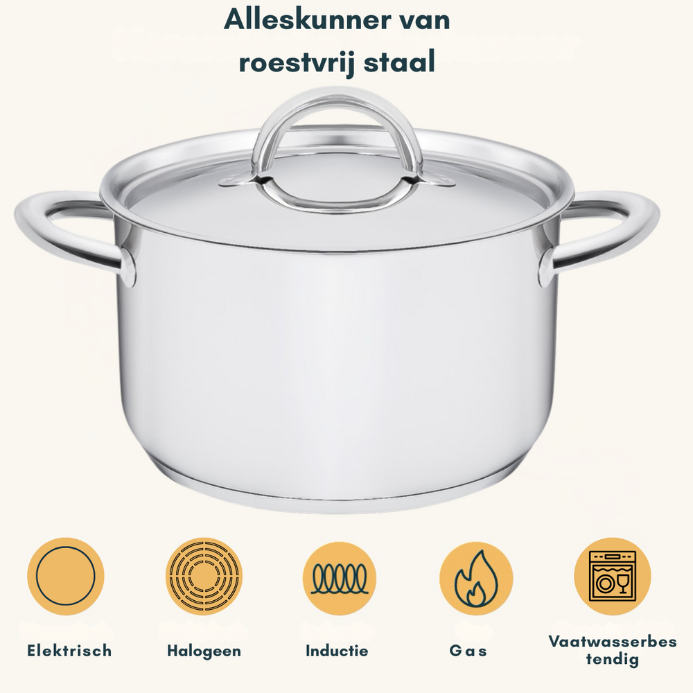 Ensemble de casseroles Sola - en inox - Blizz - ø 16/18/20 cm - 4 pièces