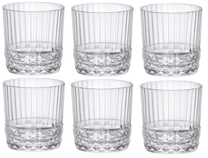 Set de verres a eau Bormioli - Verres a whisky - America 20s - 380 ml - 6 pieces