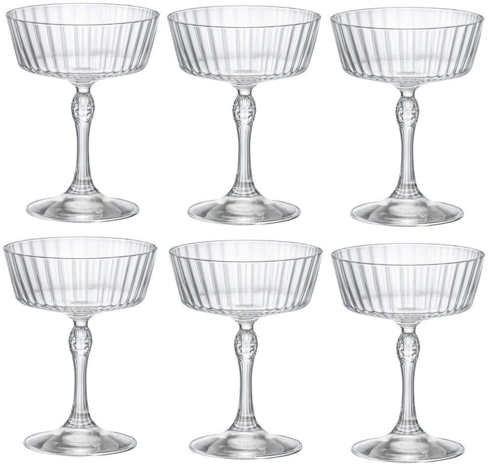 Set de verres a cocktail Bormioli Rocco - Coupe - America20s - 270 ml - 6 pièces