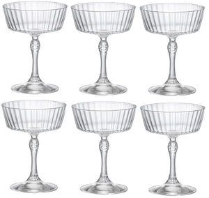 Set de verres a cocktail Bormioli Rocco - Coupe - America20s - 270 ml - 6 pièces