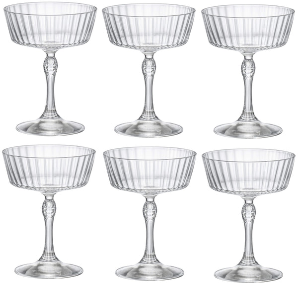 Set de verres a cocktail Bormioli Rocco - Coupe - America20s - 270 ml - 6 pièces