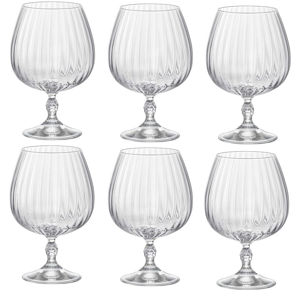Set de verres à cognac Bormioli - Verres à brandy - America20s - 650ml - 6 pièces