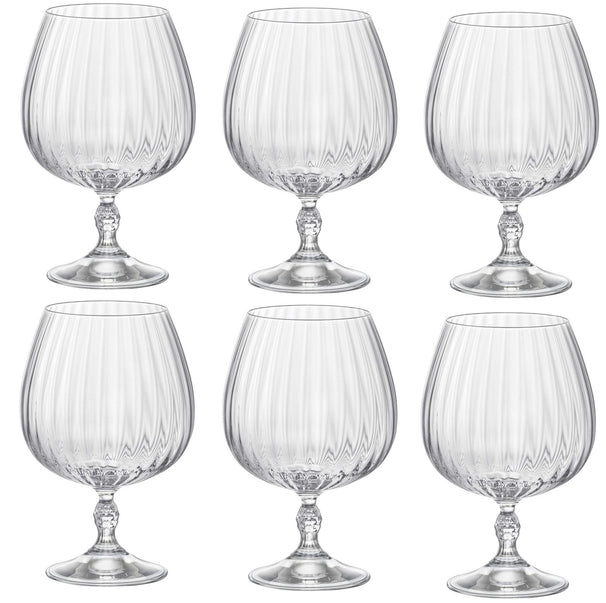 Set de verres à cognac Bormioli - Verres à brandy - America20s - 650ml - 6 pièces