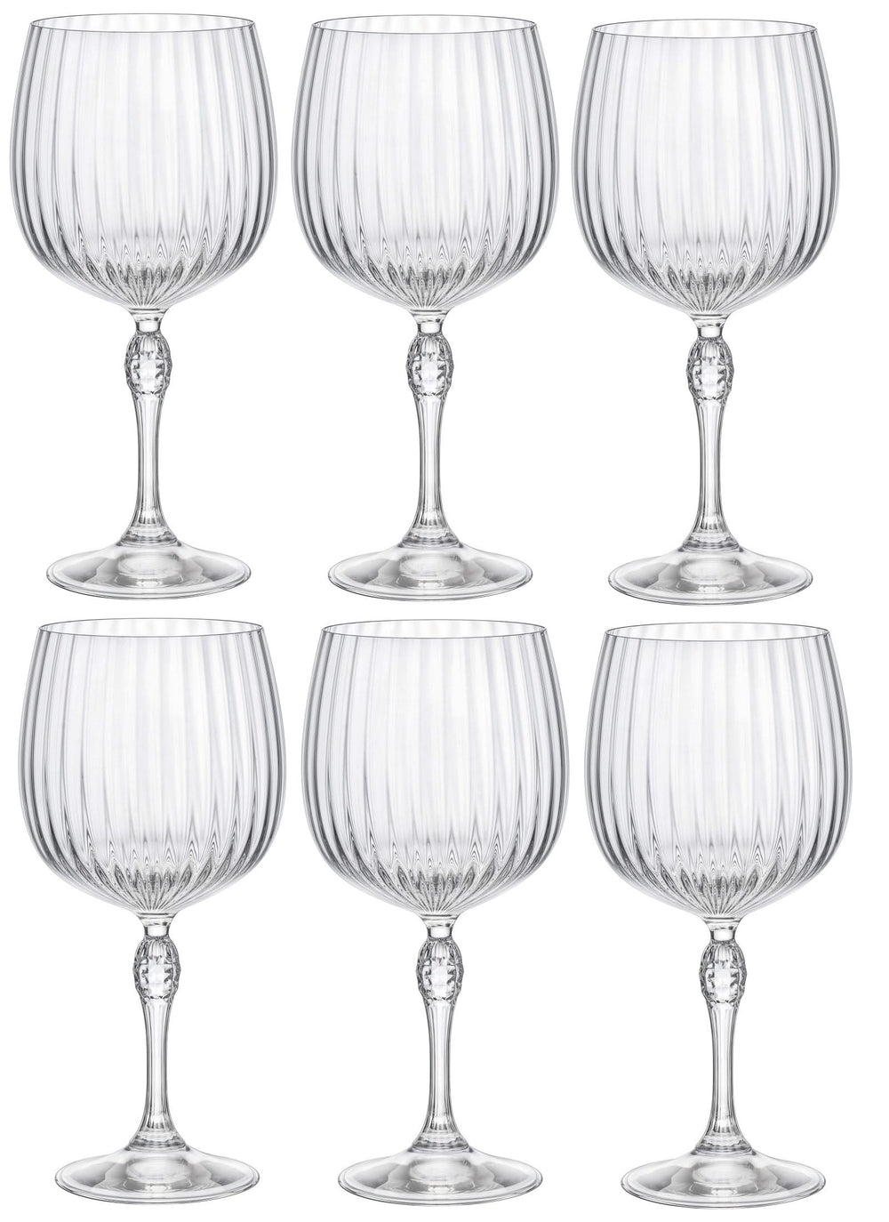 Set de verres a gin tonic Bormioli Rocco - Gobelet - America - 740 ml - 6 pièces