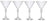 Ensemble de verres a martini Bormioli Rocco - America 20's - 240 ml - 4 pièces