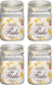 Ensemble de bocaux Bormioli Rocco - Bocaux en verre - Fido - 1 L - 4 pièces