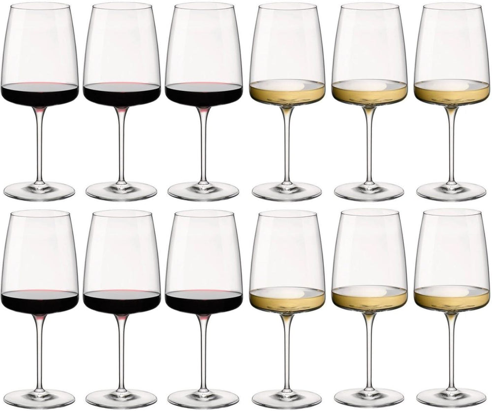 Set de verres a vin Bormioli Rocco - Rouge/blanc - Nexo - 540/380 ml - 12 pièces