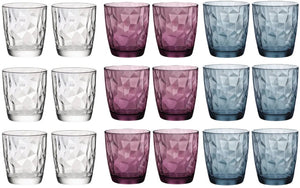 Set de verres à eau Bormioli Rocco - Gobelets - Diamond - 300 ml - 18 pièces
