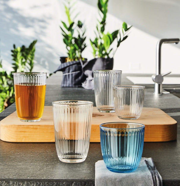 Ensemble de verres à eau Bormioli Rocco - Bleu - Line - 290 ml - 6 pièces