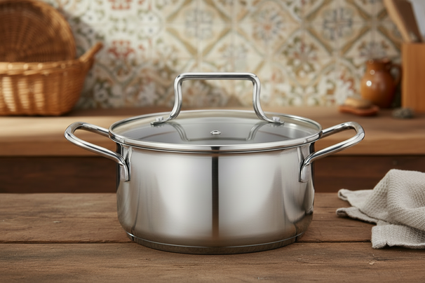 Casserole Cookinglife - Casserole à mijoter - Essential Steel - 1,3 L