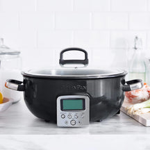 Multicuiseur GreenPan Omnicooker - 5,7 Litres - Noir - Revêtement antiadhésif en céramique