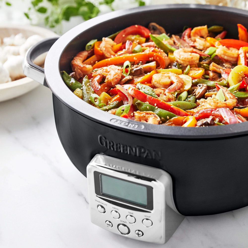 Multicuiseur GreenPan Omnicooker - 5,7 Litres - Noir - Revêtement antiadhésif en céramique