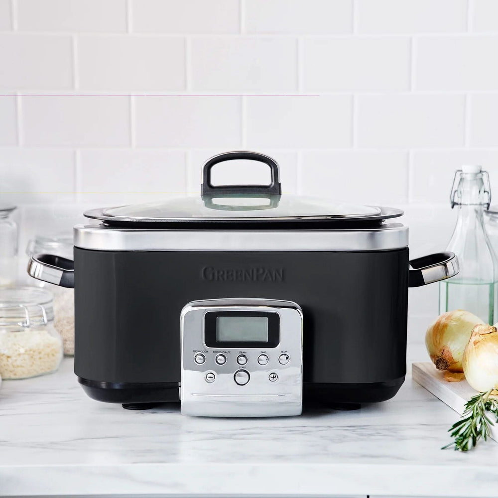 Mijoteuse Électrique GreenPan - 6,0 litre - Noir - Revêtement antiadhésif en céramique