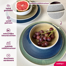 Set d'assiettes Cookinglife - Assiettes à dessert - Belize - ø21 cm - 6 pièces