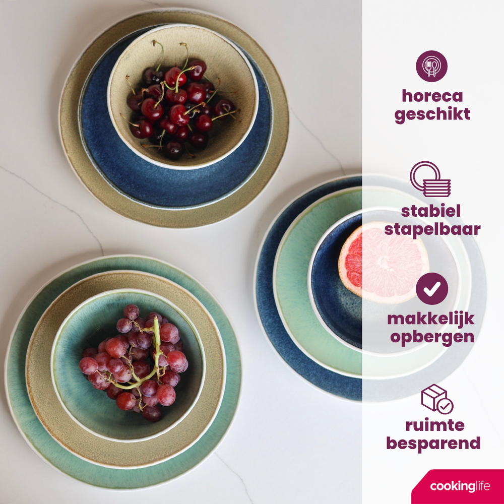 Ensemble de bols Cookinglife - Bol a soupe - Belize - Ø 15 cm - 6 pièces