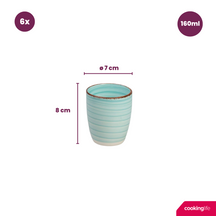 Ensemble de tasses à café Delice - Tasses Senseo - 180 ml - 6 pièces