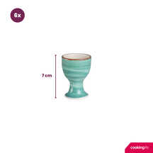 Set de coquetiers Cookinglife - Coquetiers en céramique - Delice Blue - 6 pièces