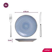 Set d'assiettes Cookinglife - Assiettes à dessert - Delice - ø19 cm - 6 pièces