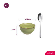 Petits bols Cookinglife - Bols a soupe - Delice Vert - ø 12 cm - 6 pièces