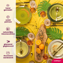 Set d'assiettes Cookinglife - Assiettes a dessert - Delice - ø 19 cm - 6 pieces