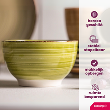 Ensemble de tasses Cookinglife - Tasses à café - Délice Vert - 350 ml - 6 pièces