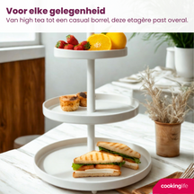 Étagère en métal Cookinglife - 3 niveaux - Food for Fun - Ø 20/25/30 cm