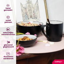 Ensemble de bols Cookinglife - Petits bols - Nola Gris chaud - 12 cm - 6 pièces