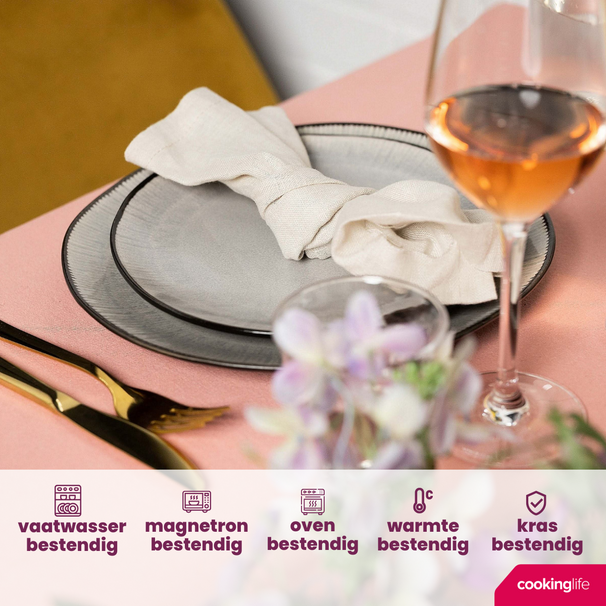 Set d'assiettes Cookinglife - Assiettes a dessert - Nola - 21 cm - 6 pièces