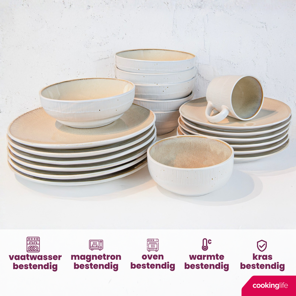 Ensemble de bols Cookinglife - Bols à soupe - Nola Sand - Ø 14 cm - 6 pièces